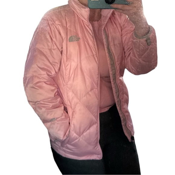 The North Face 550 Pink Puffer Jacket with feather down Girls XL WOMENS XS - Picture 16 of 17